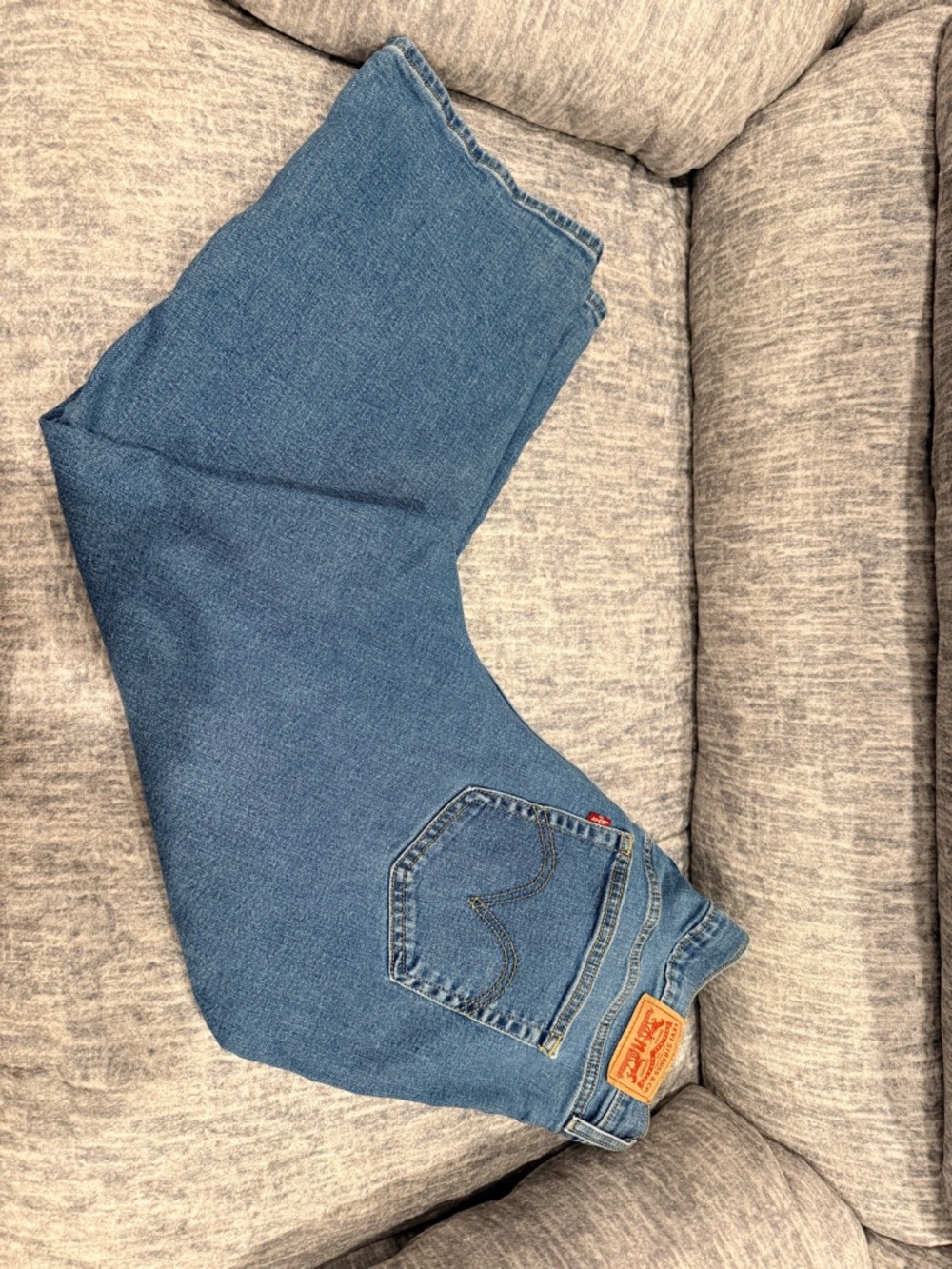 Levi's Classic Blue Denim Jeans wedgie straight